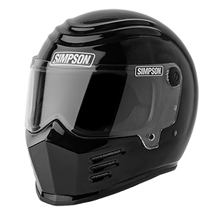 Simpson Motorcycle Outlaw Bandit Helmet, Black, Size Medium