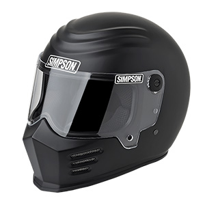 Simpson Motorcycle Outlaw Bandit Helmet, Matte Black, Size Small