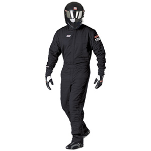 Simpson Super Sport 2-Layer Racing Suit, 1-Piece, Black, Size X-Large