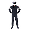 Simpson Standard 2-Layer Racing Suit, 1-Piece, Black, Size Medium