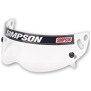 Simpson Anti-Fog Racing Helmet Shield for Super Bandit Helmets, Clear