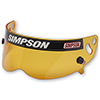 Simpson Racing Helmet Shield for Super Bandit Helmets, Amber With Blue Blocker