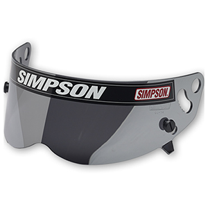 Simpson Anti-Fog Racing Helmet Shield for Super Bandit Helmets, Silver Mirrored