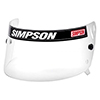 Simpson Racing Helmet Shield for Shark and Vudo Helmets, Clear