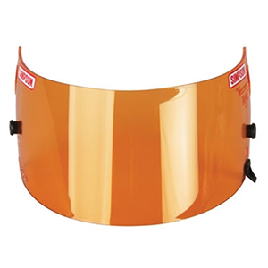 Simpson Racing Helmet Shield for Shark and Vudo Helmets, Hi-Resolution, Amber