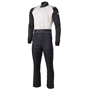 Simpson Sportsman Elite III 2-Layer Racing Suit, 1-Piece, Black, Size Large
