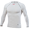 Simpson Memory Fit Long Sleeve Racing Top, White, Size X-Large