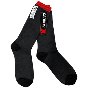 Simpson CarbonX Fire Resistant Socks, SFI 3.3, Black