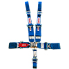 Simpson Latch & Link 5 Point 2-Inch Racing Harness, 55-Inch Bolt-In, Narrow Shoulder Belts, Blue