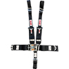 Simpson Latch F/X 5 Point 2-Inch Racing Harness, 62-Inch Bolt-In, Narrow Shoulder Belts, Black