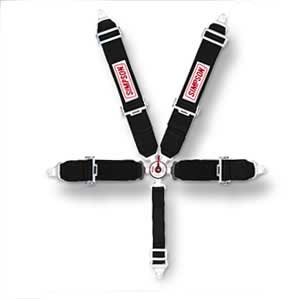Simpson Lever Camlock Individual Racing Harness, 5-Point, Black