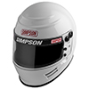 Simpson Voyager 2 SA2015 Racing Helmet, Small, White 6100011