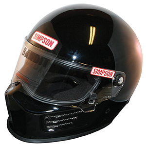 Simpson Bandit Racing Helmet, SA2015, Black, Size Large