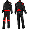 Simpson Helix Standard Racing Suit, Black/Red, Size Medium