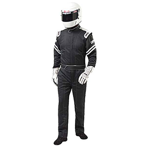 Simpson Legend II Racing Suit, Black/Black, Size Large