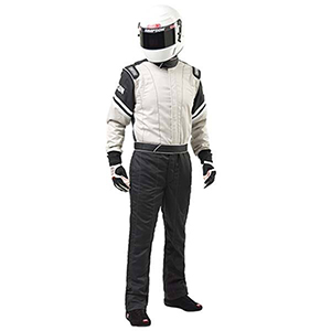 Simpson Legend II Racing Suit, Grey/Black, Size X-Large