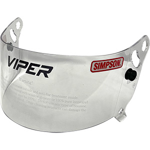 Simpson Viper Replacement Helmet Shield for Simpson Viper Helmets, Clear