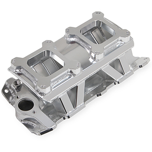 Sniper 825071 Sheet Metal Fabricated Intake Manifold - Small Block Chevy, Silver