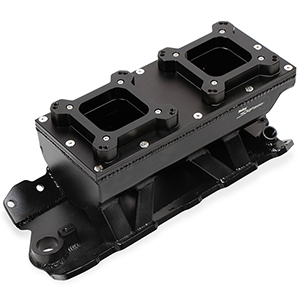 Sniper 825124 Sheet Metal Fabricated Intake Manifold - 2 X 4150, Black