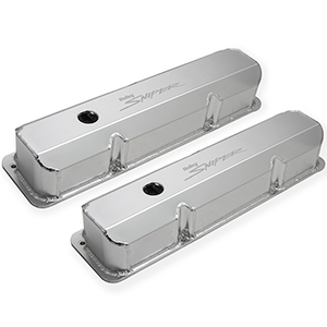 Sniper 890001 Fabricated Aluminum Valve Covers - Ford Fe, Silver