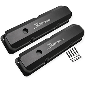 Sniper 890001B Fabricated Aluminum Valve Covers - Ford Fe, Black