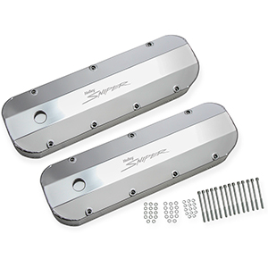 Sniper 890002 Fabricated Aluminum Valve Covers - Big Block Chevy, Silver