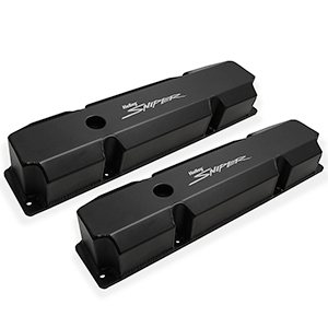 Sniper 890005B Fabricated Aluminum Valve Covers - Big Block Chrysler, Black