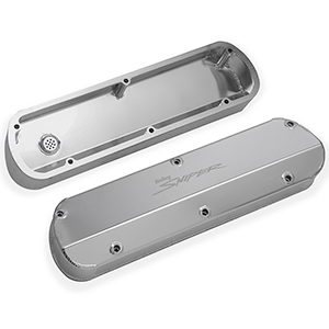 Sniper 890013 Fabricated Aluminum Valve Covers - Small Block Ford, Natural
