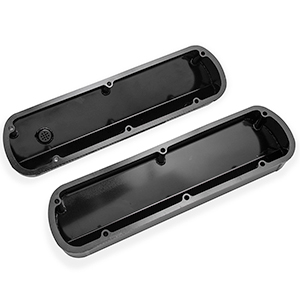 Sniper 890013B Fabricated Aluminum Valve Covers - Small Block Ford, Black