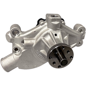 EMP Stewart Components Stage 2 Small Block Chevy Short Water Pump, 5.625" Length, 3/4" Shaft, CW Rotation