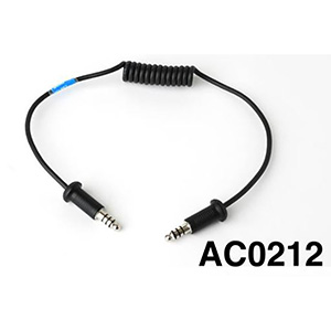 Stilo Flexible Radio Cord With Male Connectors