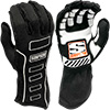 Simpson Competitor Driving Gloves, Outside Seam, Black, Size Medium