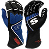 Simpson DNA Racing Gloves, Black/Blue, Size Large