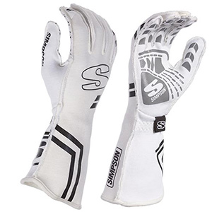 Simpson Endurance Racing Glove, White, Size X-Large