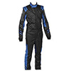 Simpson FLEX SFI.5 Racing Suit, Black/Blue, Size Medium