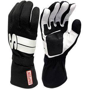 Simpson Impulse Racing Gloves, Black, Size Small