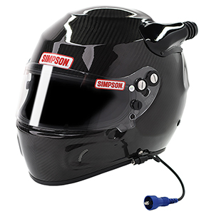 Simpson Desert Devil Racing Helmet, SA2020, Small, Carbon Fiber