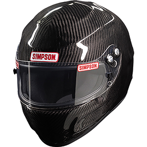 Simpson Devil Ray Racing Helmet, SA2020, Large, Carbon Fiber