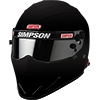 Simpson Diamondback Racing Helmet, SA2020, Size 7 1/2, Black