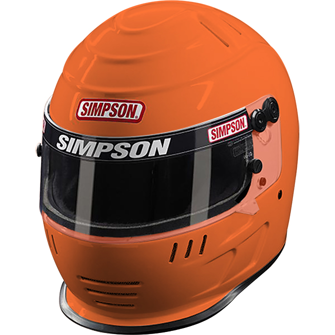 orange simpson helmet