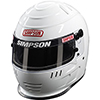 Simpson Speedway Shark Racing Helmet, SA2020, Size 7 1/2, White