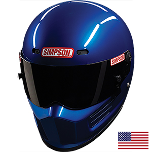 Simpson Super Bandit Racing Helmet, SA2020, Medium, Blue