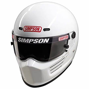 Simpson Super Bandit Racing Helmet, SA2020, Medium, White