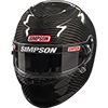 Simpson Venator Racing Helmet, SA2020, X-Large, Carbon Fiber