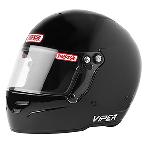 Simpson Viper Racing Helmet, SA2020, Size Large, Black