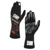 OMP Racing Sport Gloves, Black/ Red Size XS