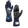 OMP Racing Sport Gloves, Navy Blue/Cyan Size M