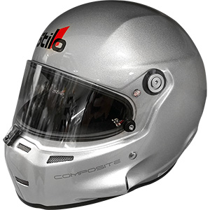 Stilo ST5 GT Composite Racing Helmet, SA2020, X-Large (Size 61), Silver