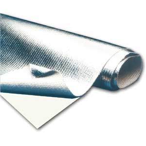 ThermoTec Adhesive Backed Heat Barrier, 12" x 12", Silver