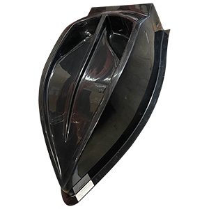 Trick Racing 18 Degree Big Block Hood, Black